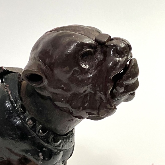 Vintage Cast Iron Bull Dog Mechanical Bank  - Book Of Knowledge - Picture 3 of 15